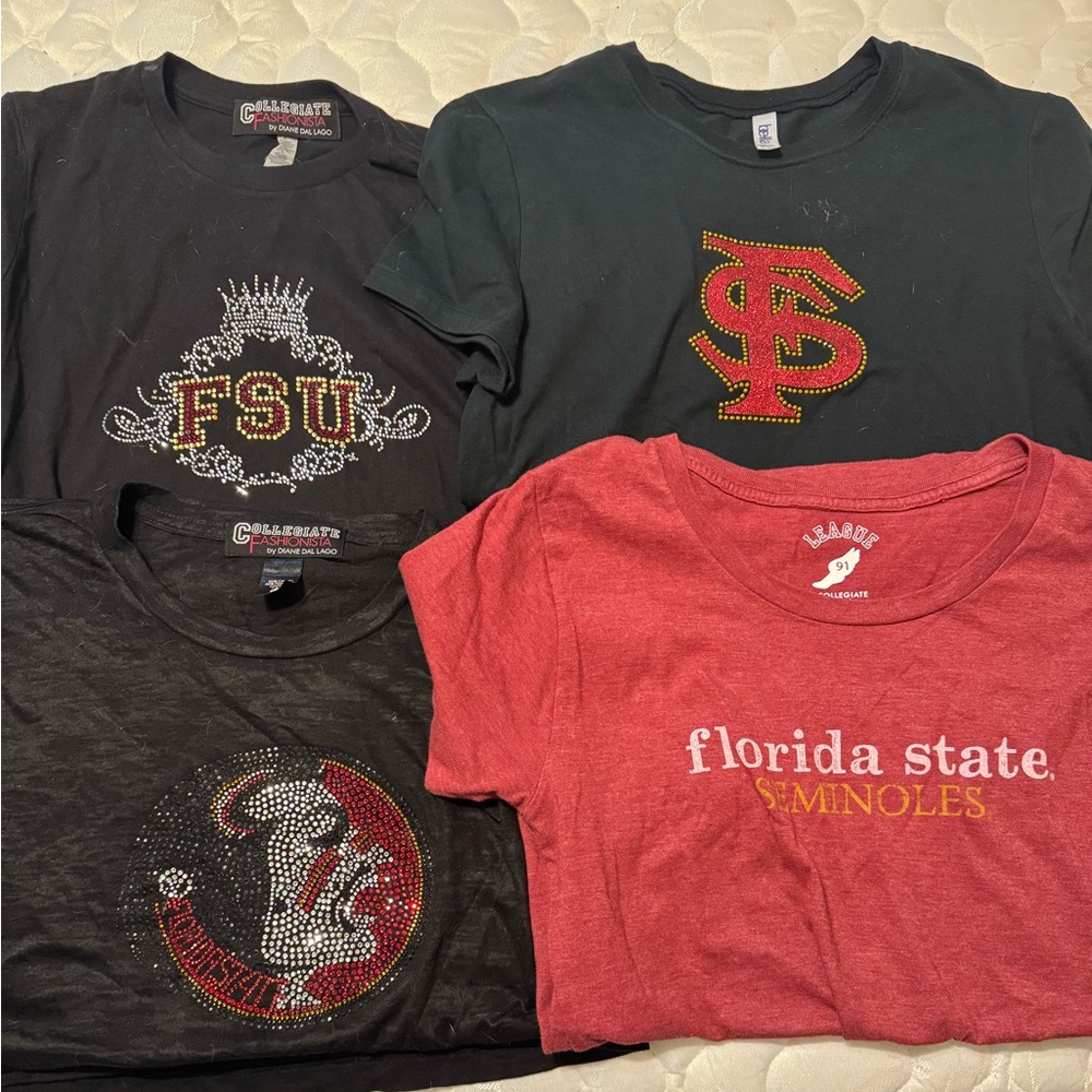 Florida State Seminoles Tees - 4 short sleeve shirts